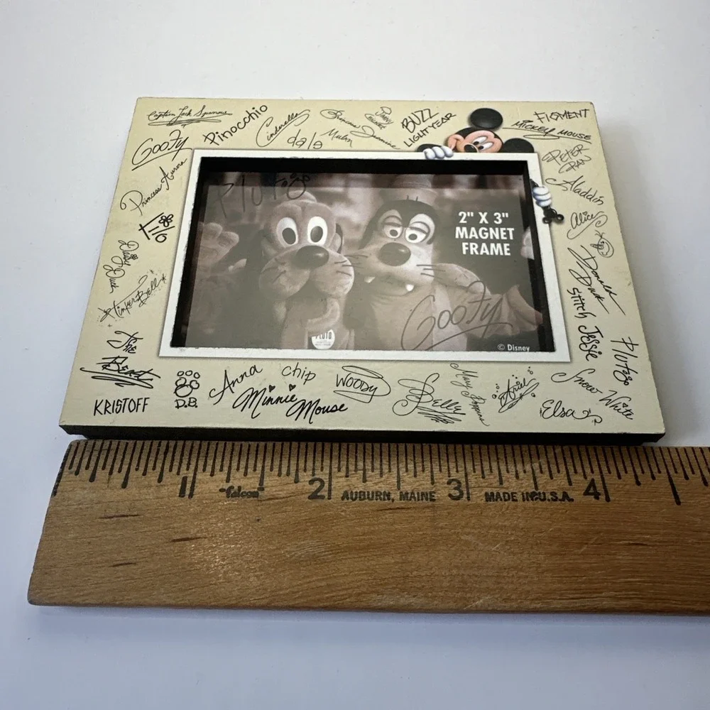 Disney Parks Mickey Mouse & Friends Autograph Photo Frame 2